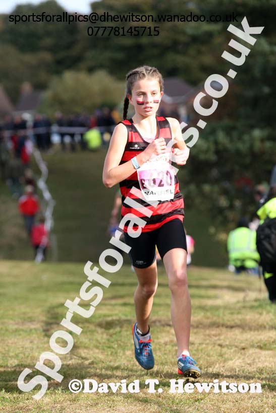 Girls under-13s, 2016 National Cross Country Relays, Berry Hill Park, Mansfield. Photo: David T. Hewitson/Sports for All Pics